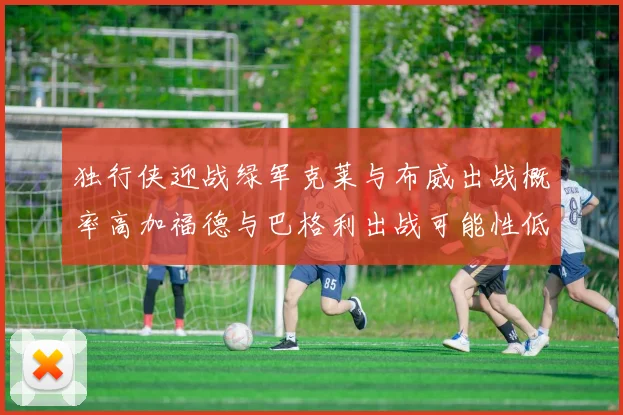 独行侠迎战绿军克莱与布威出战概率高加福德与巴格利出战可能性低